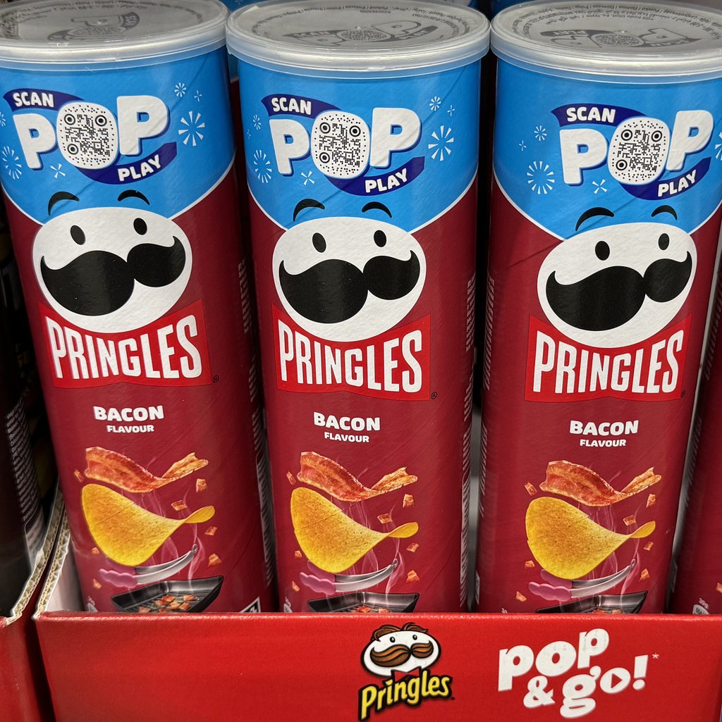 Чіпси PRINGLES з беконом 165г
