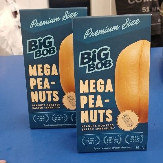 Арахіс смажений солоний Premium TM BIG BOB  (До Бочкового) 80г