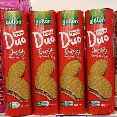 Печиво сендвич Duo Mega Chocolate з шоколад. кремом (Італія) 0.5кг