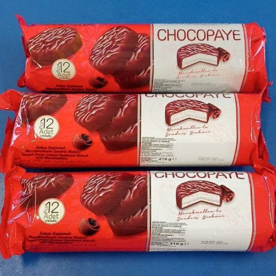 Печиво сендвич з маршмелоу CHOCO PAYE  шоколадна глазур (Павловський), 216г