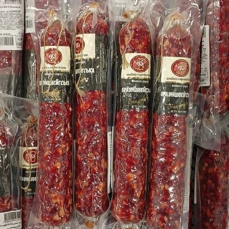 ДМ Перша столиця, Ковбаса Брауншвейгська с/к в/с в/у, (4321)