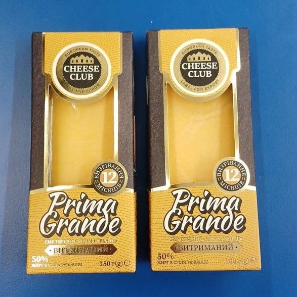 CHEESE CLUB, Сир тверд. Пріма Гранде 50% (ЗДМ), 150г