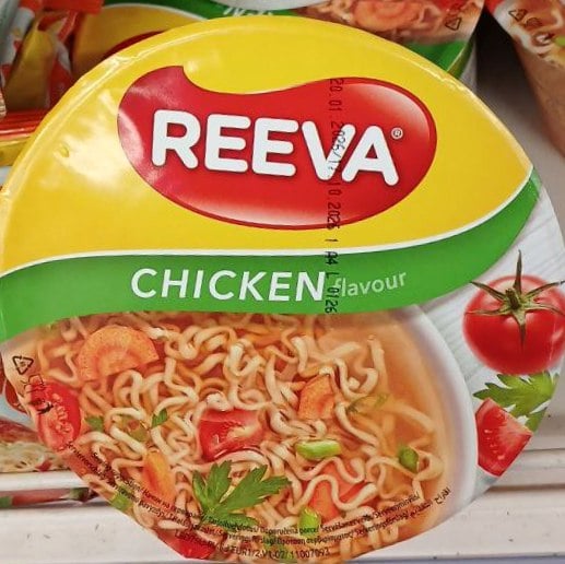 REEVA Локшина швидкого приготування зі смаком курки чаша  СХІДНИЙ ДИЗАЙН  (Кашкан) 75г