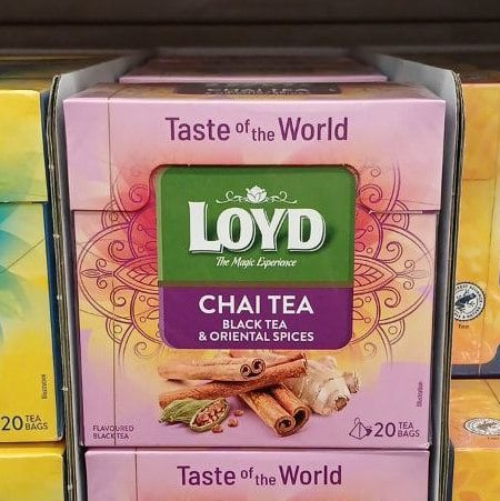 LOYD, Чай чорний Chai Tea (Львів Імпорт), 20х1.8г