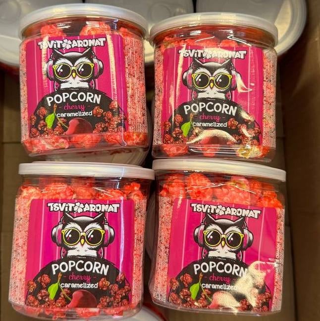 Попкорн тубус "Вишня-Шоколад" PANDA, 70г