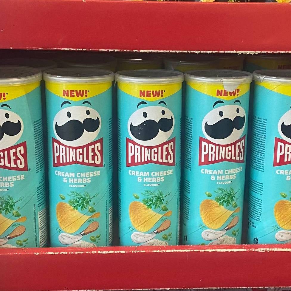 Чіпси Pringles Cream cheese & herbs 165г