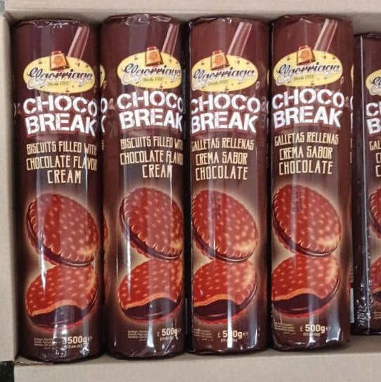 Печиво сендвич Elgorriada Ghoco Break з шоколад. кремом (4444) 0.5кг