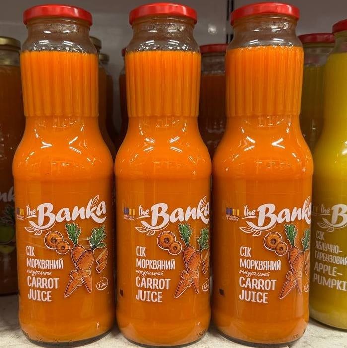 Сік морквяний (The Banka) 1л