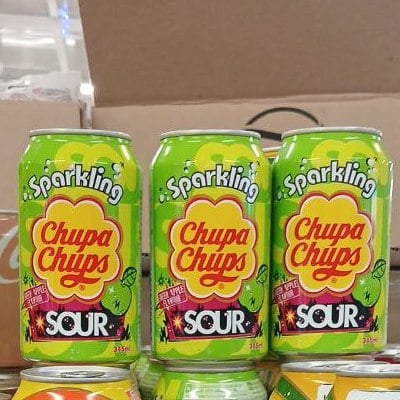 Напій Chupa-Chups Кисле яблуко з/б 345мл