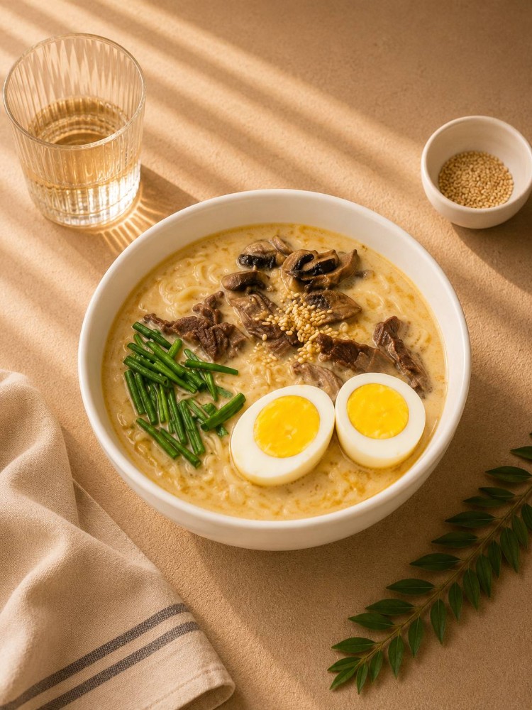 Рамен с говядиной (сливочный)