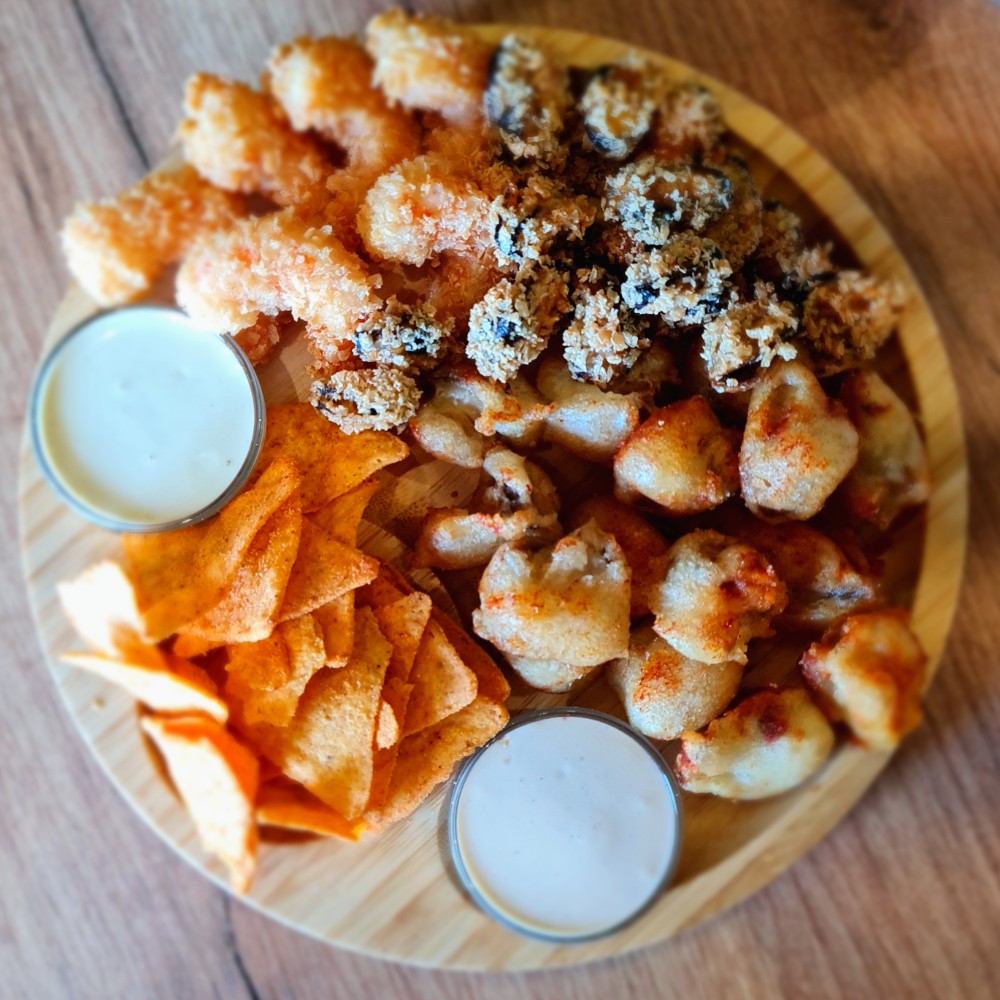 Дошка до пива з морепродуктами