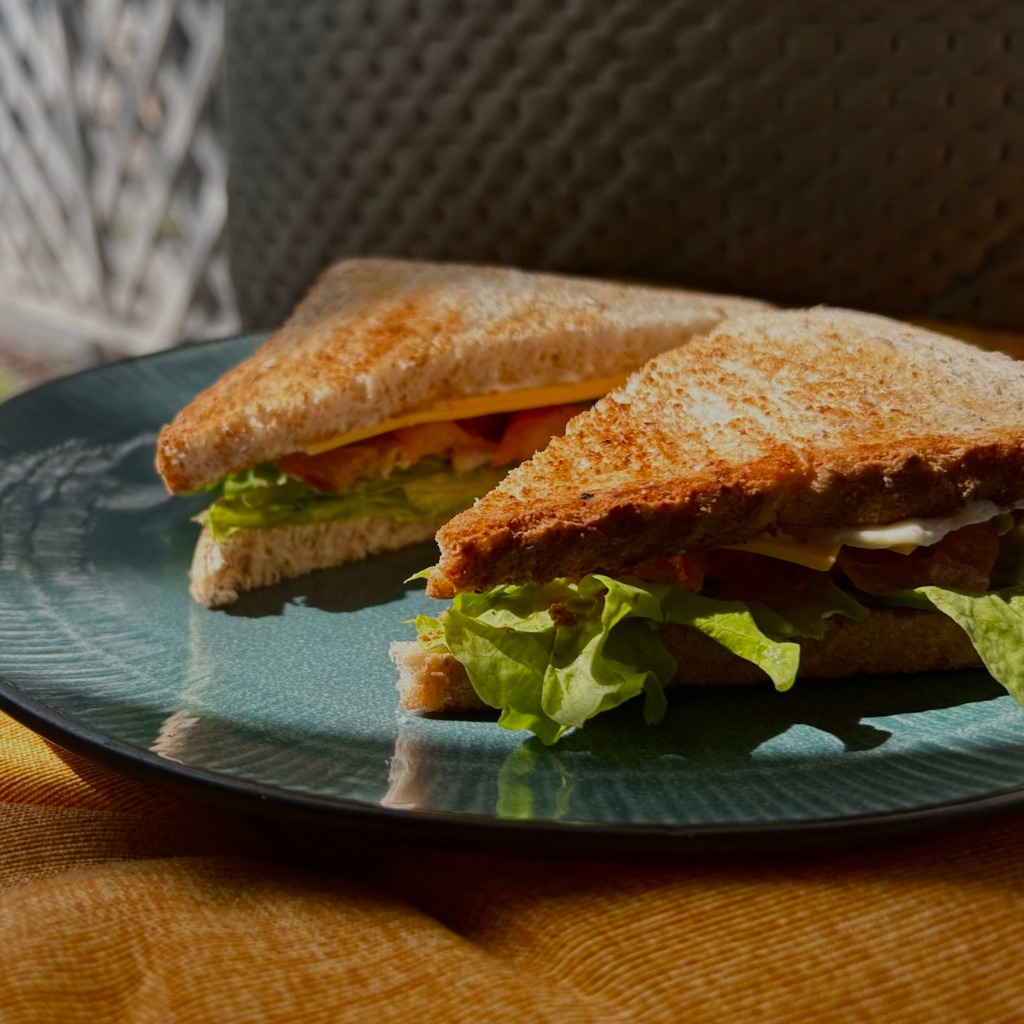 Сендвіч з рибою та моцарелою