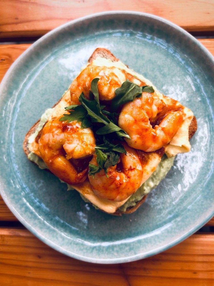 Тост з креветками