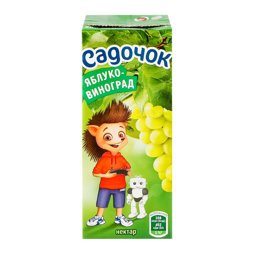 Садочок яблуко-виноградний 0,2