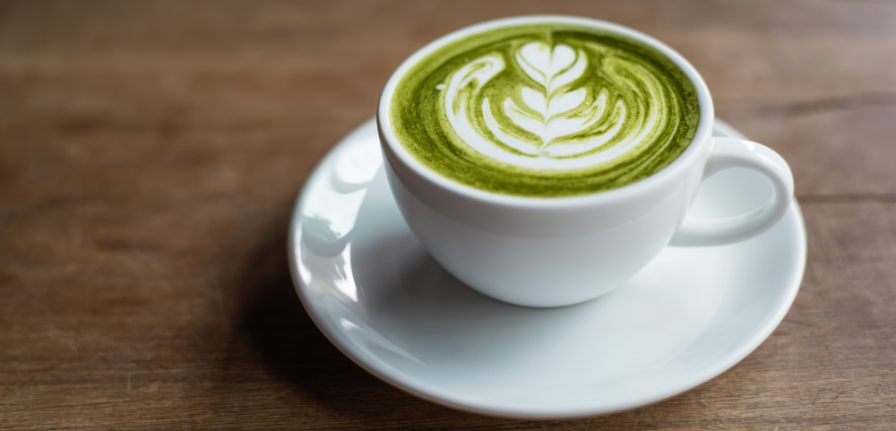 Matcha caliente 
