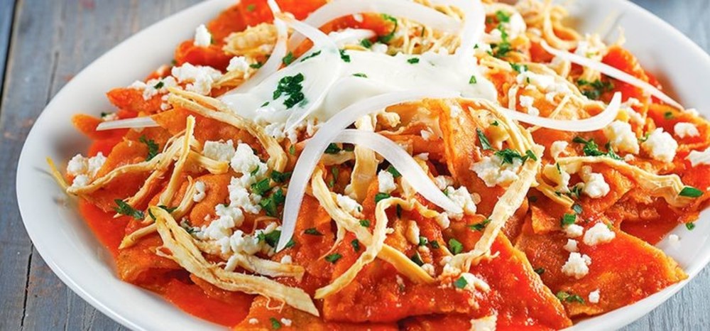 Chilaquiles Rojos.