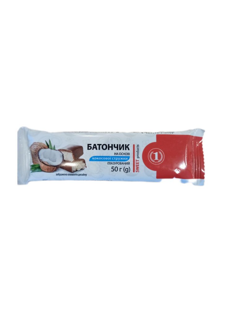 Батончик кокос чорнослив 50 грам