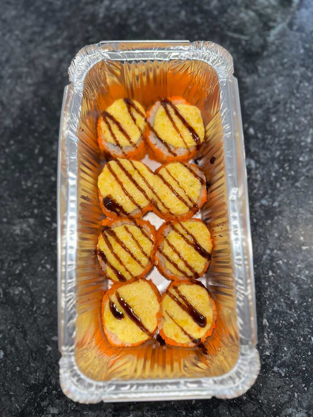 Запечений рол з креветками