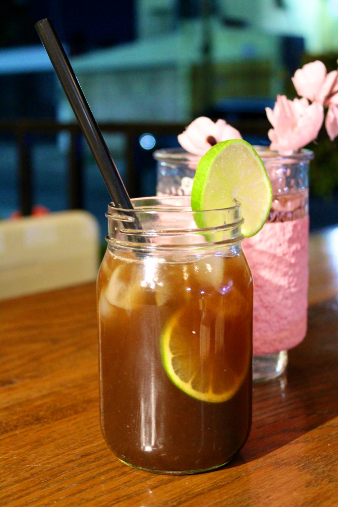Té helado de limón