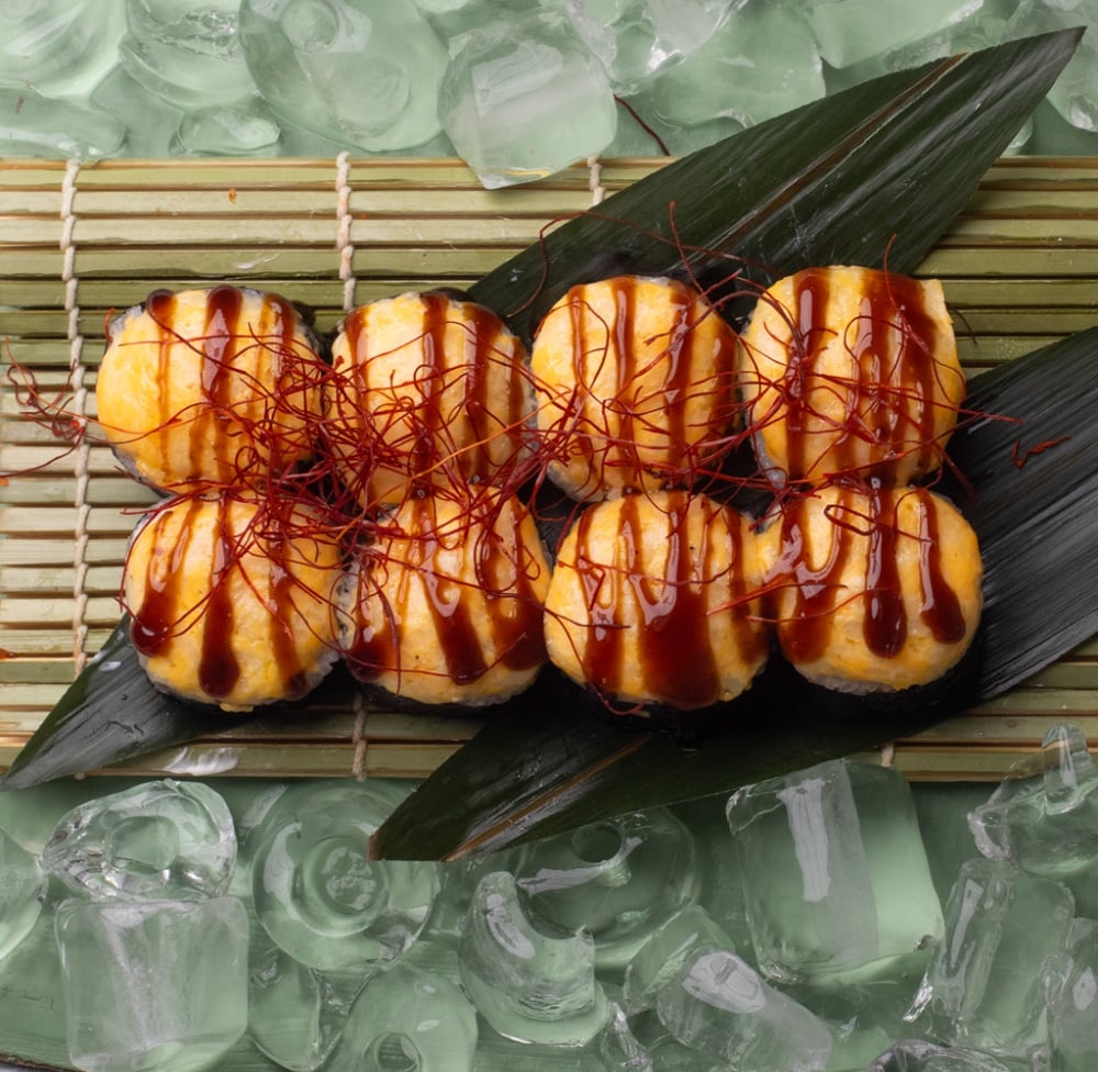 Запечений з креветкою