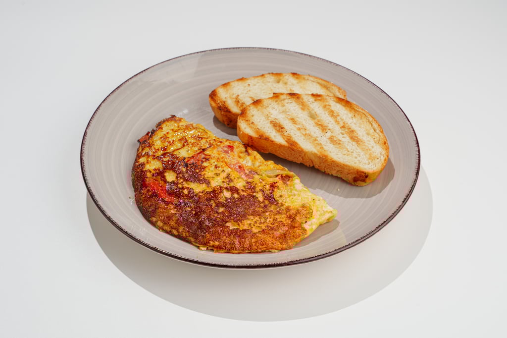 Омлет  с овощами и зеленью
