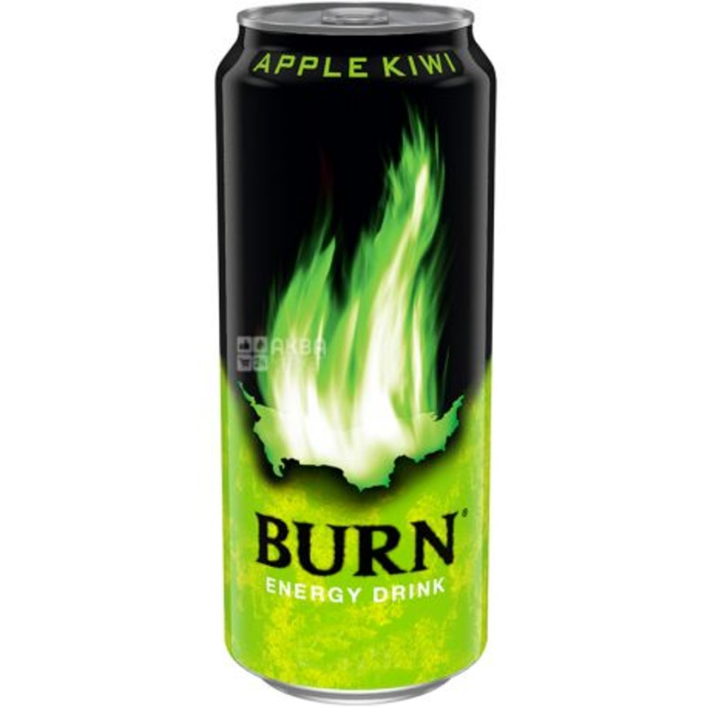 Енергетичний напій Burn Apple Kiwi 0,25 л Glovo/Bolt