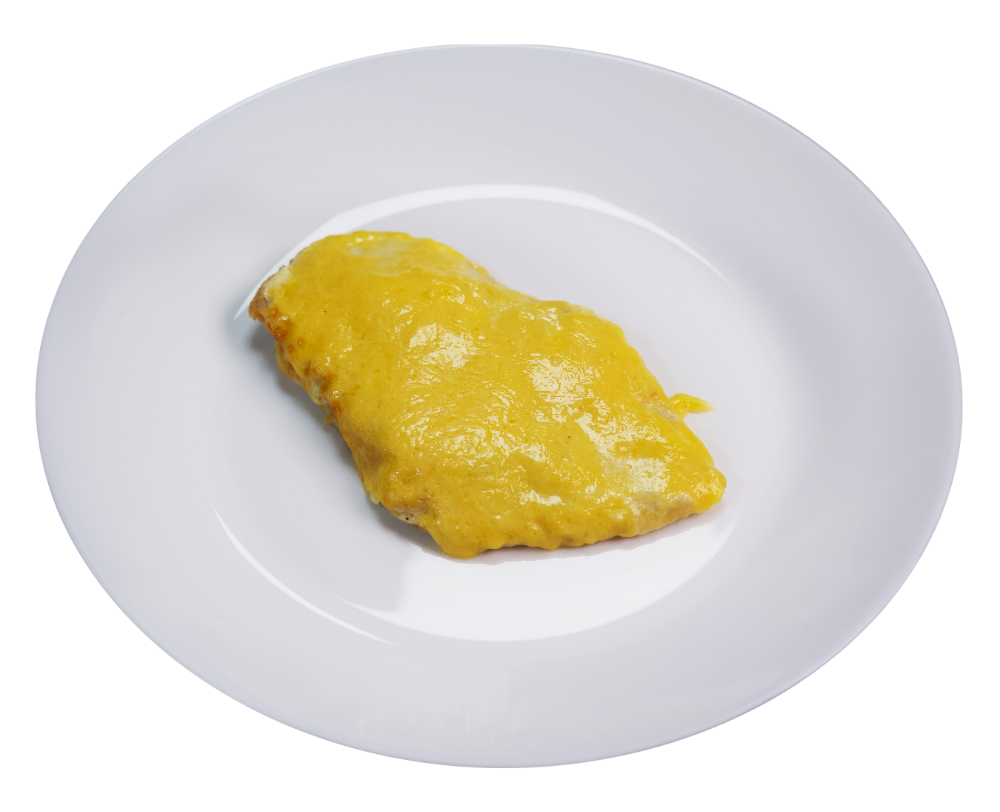 Відбивна з грибами під сиром