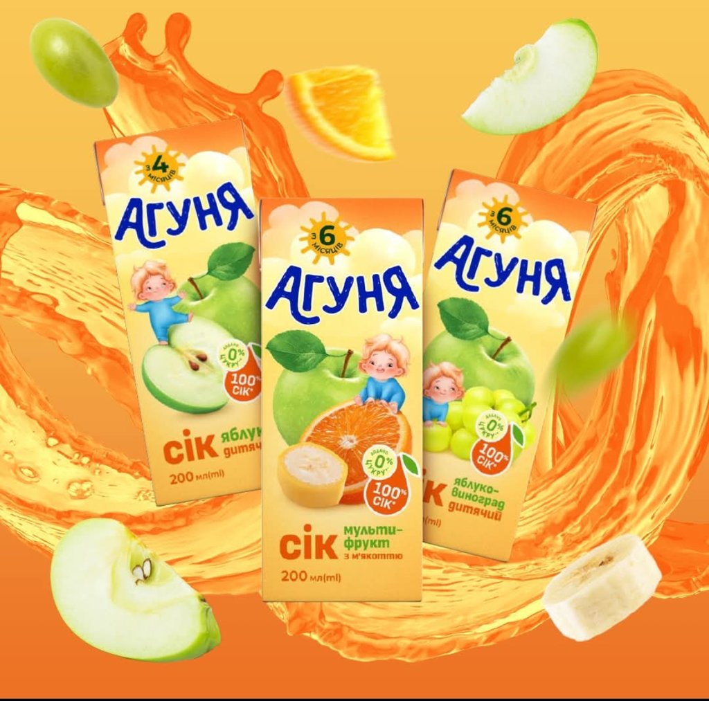 Сік Агуня (асортимент)