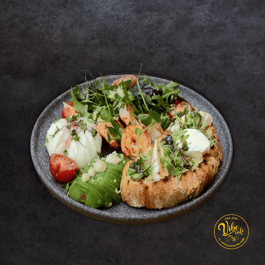 Сніданок з креветками