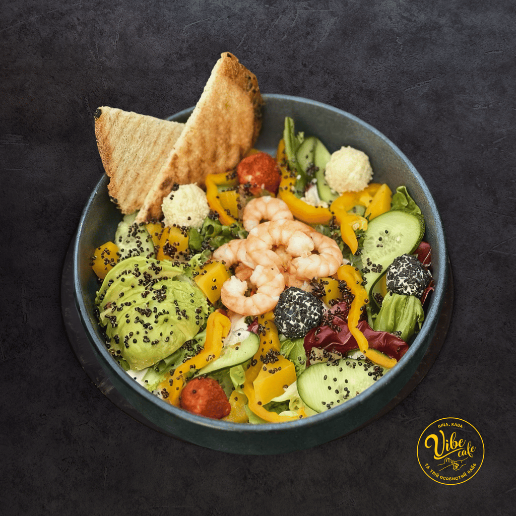 Салат Тропікана з манго та креветками