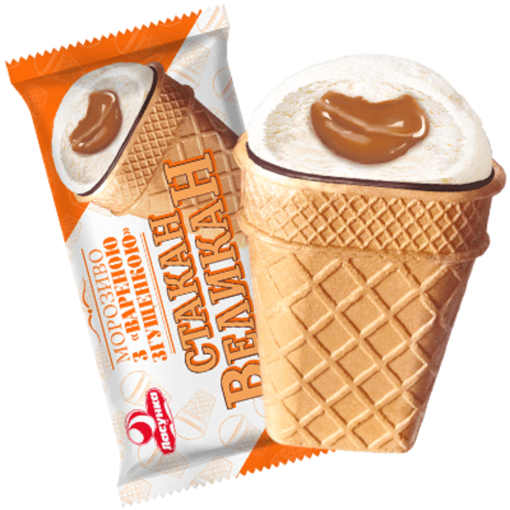 Стакан "Великан" зі згущ. молоком