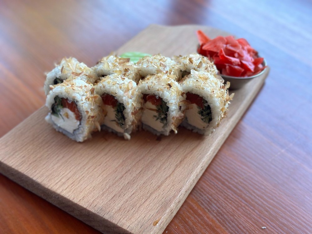 Боніто з малосоленим лососем