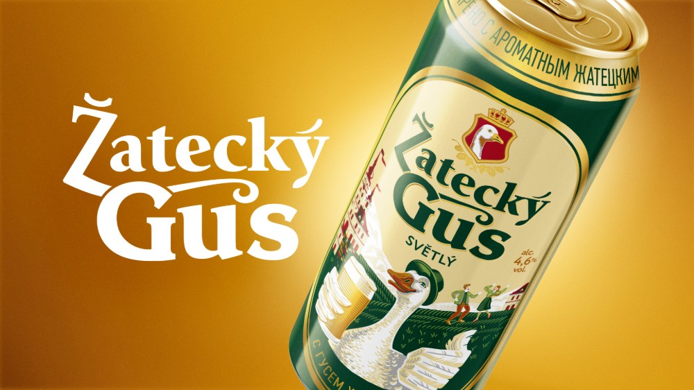 Beer ZATECKY GUS 0.5 l - Пиво 0,5 л