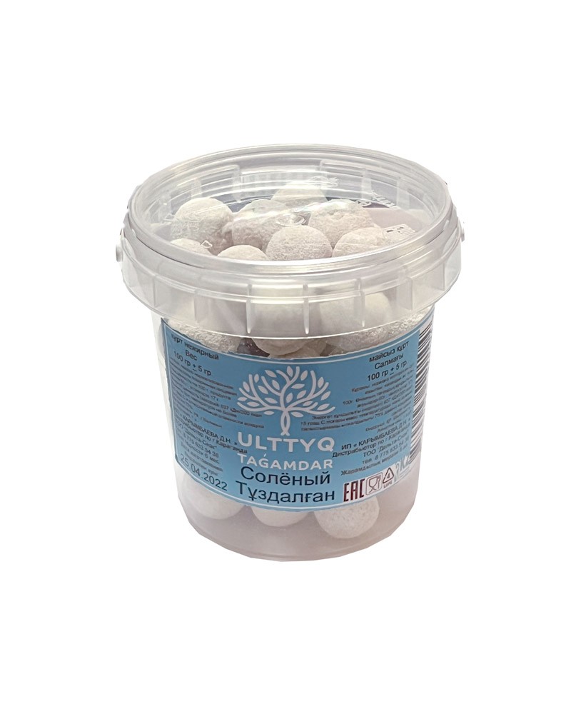 Kyrgyz Qurt 100 g - Курт киргизский круглый 100 г/уп (банка)