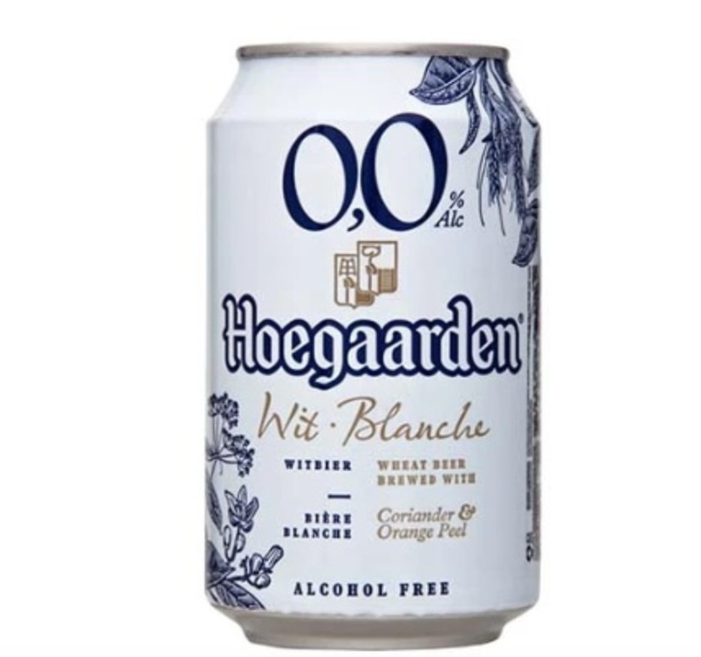 Hoegaarden, 0,33л безалкогольне пиво, ж/б
