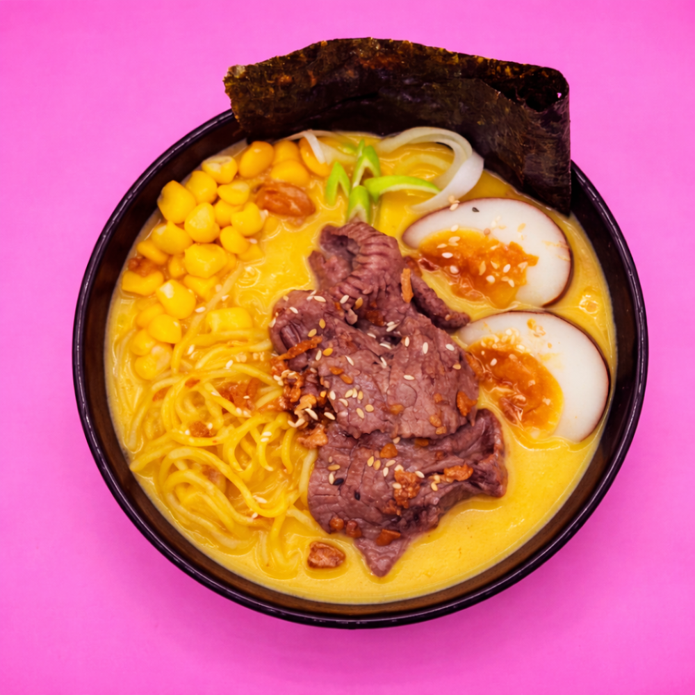 Рамен вершковий з яловичиною глово