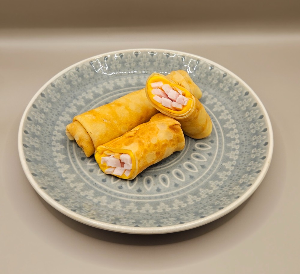 Млинці з шинкою та сиром чедер