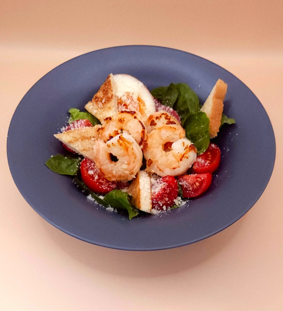 Салат Цезар з креветками