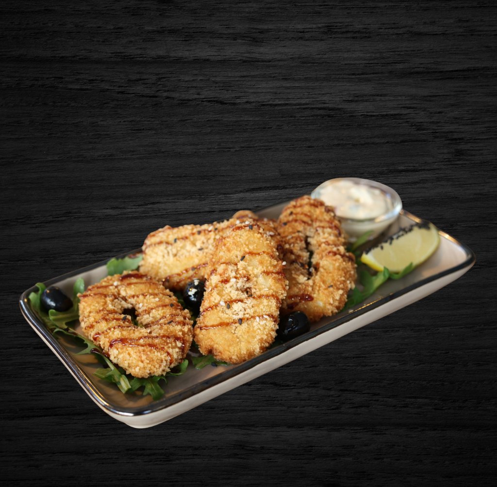 Кільця кальмара в темпурі