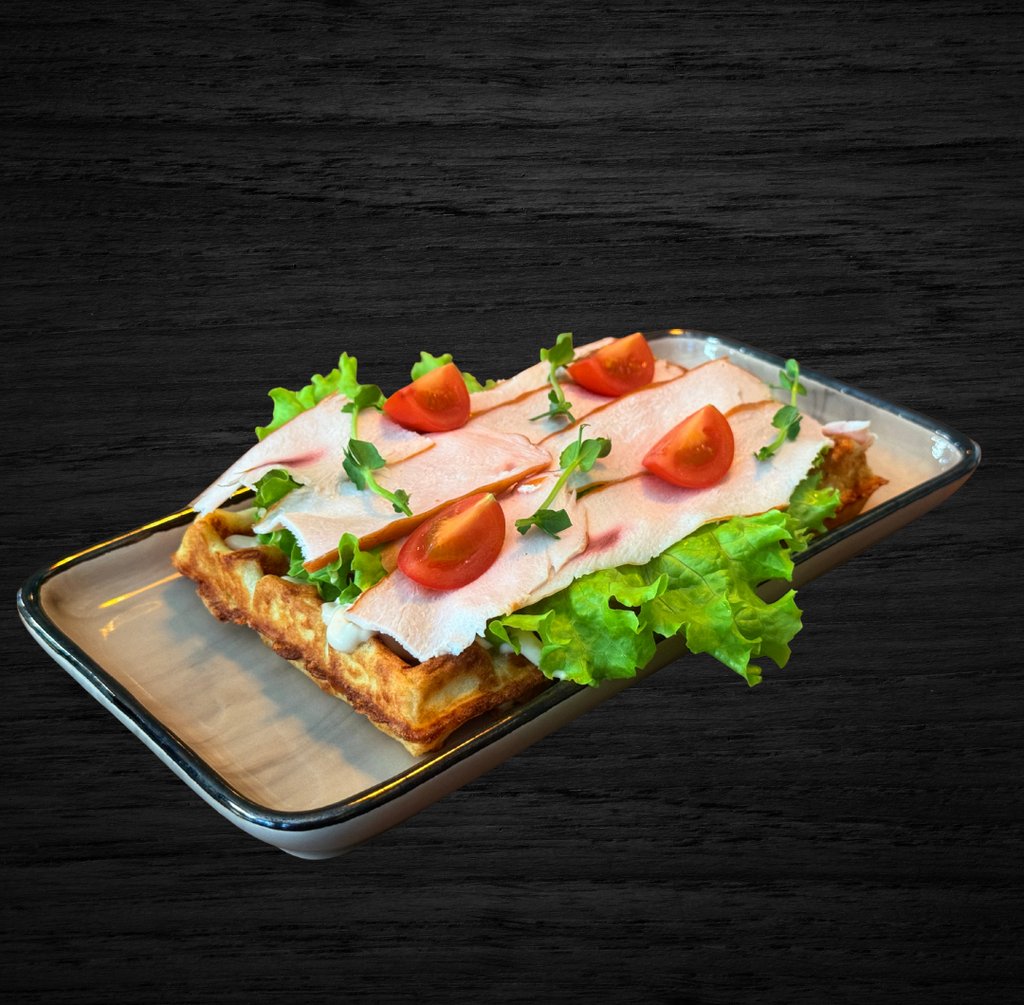 Вафлі Бельгійскі з куркою