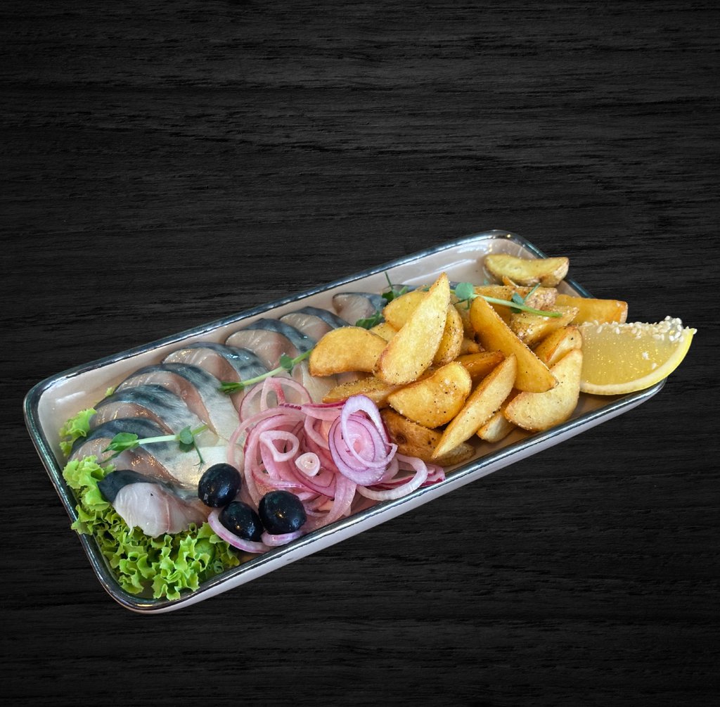 Скумбрія Солена з картоплею