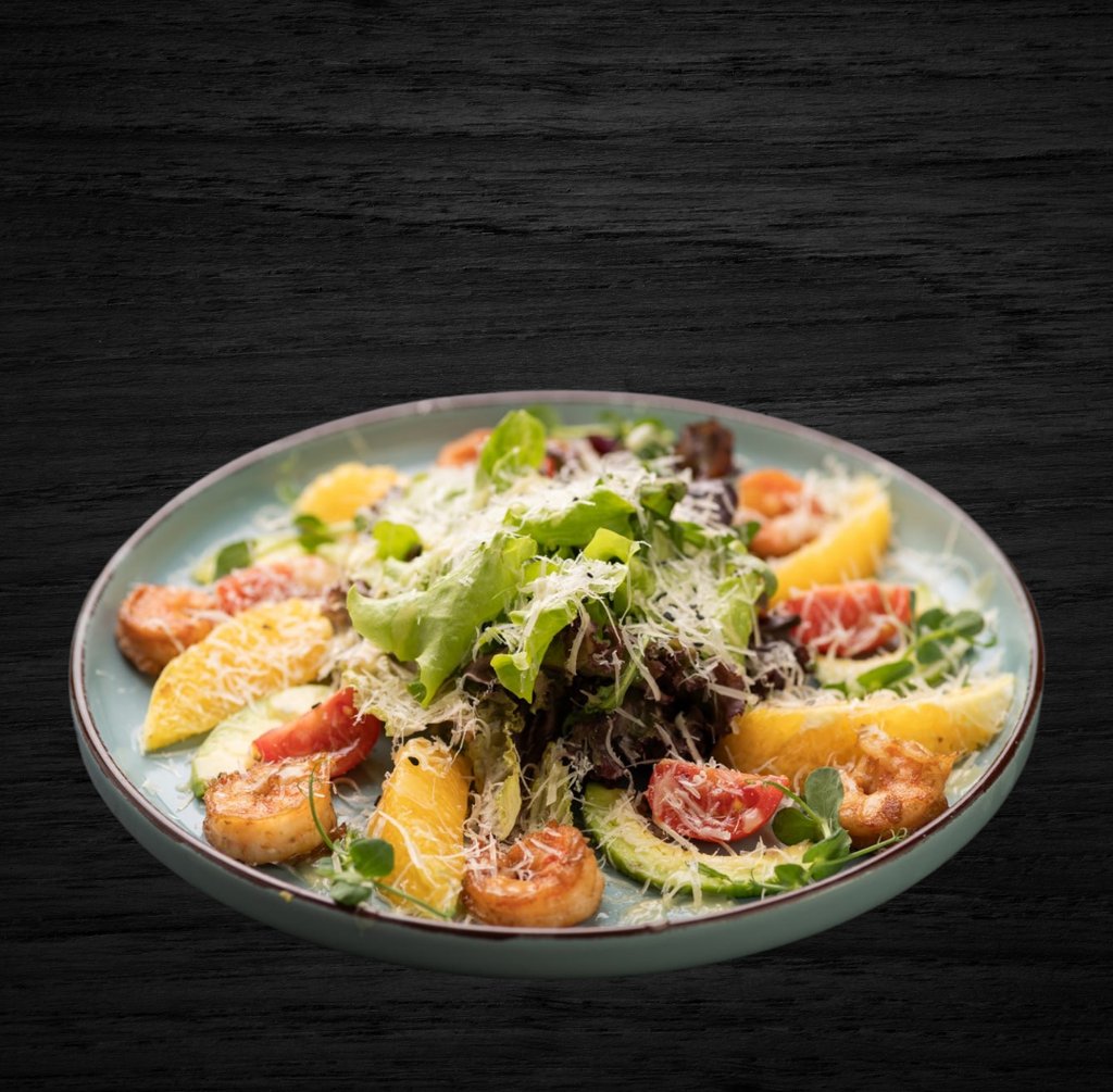 Салат з креветками