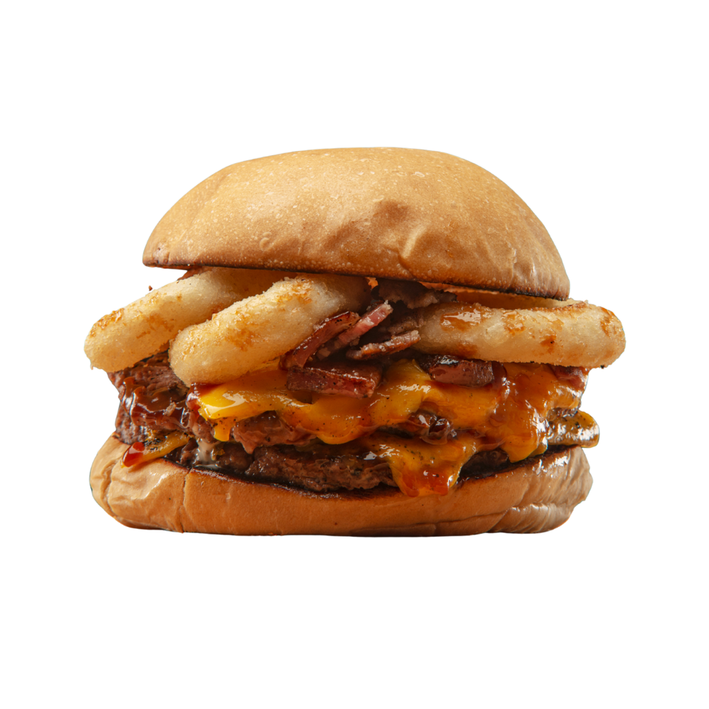 Бургер з креветкою та беконом