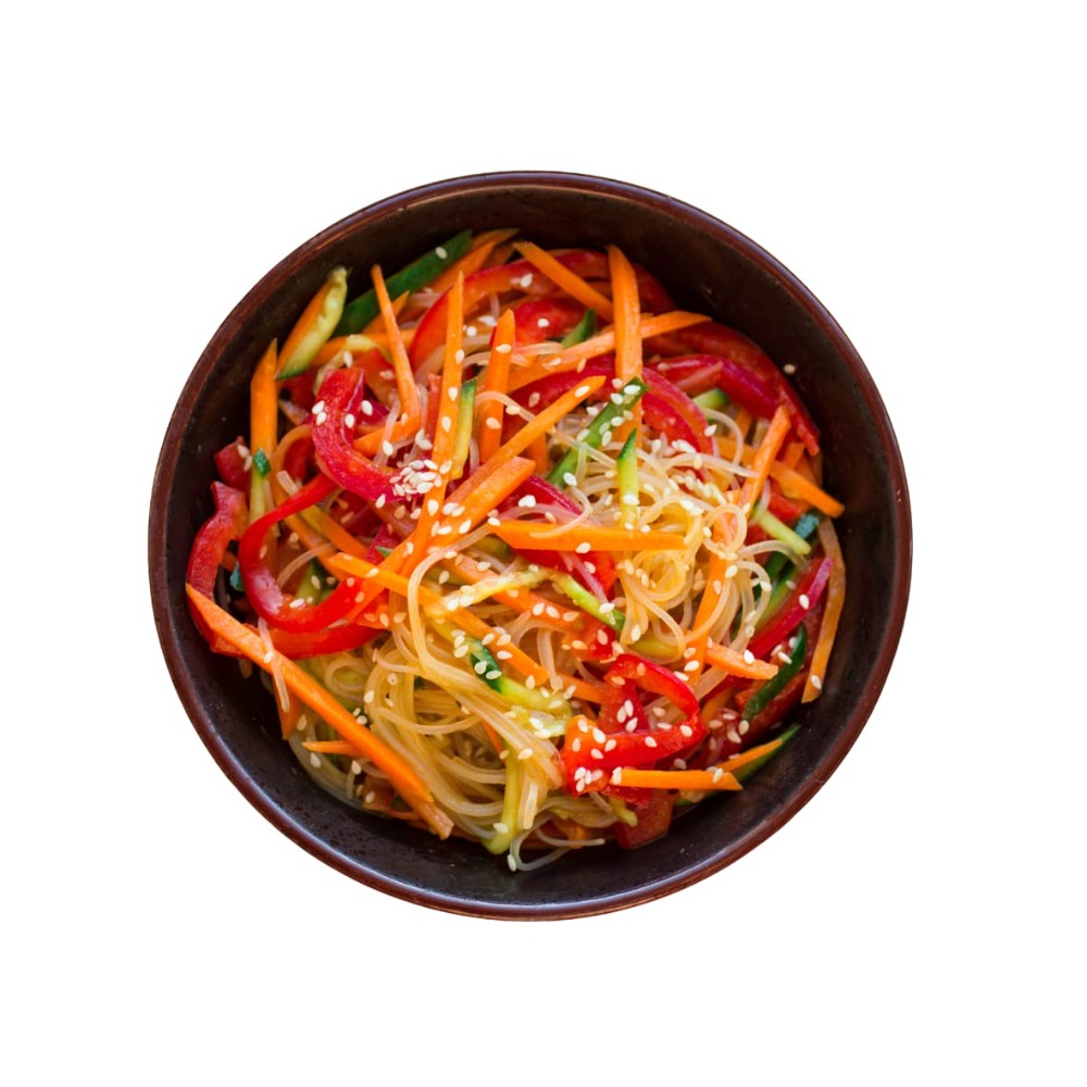 Рисова локшина з овочами