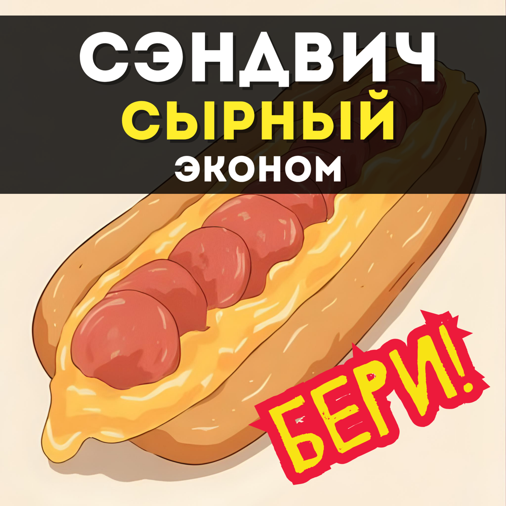 Эконом Сырный сэндвич