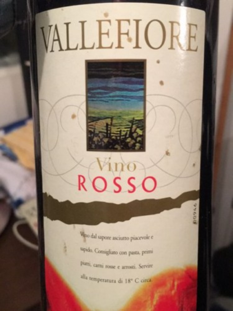 Вино Vallefiore Vino di Tavola Rosso червоне сухе 11%