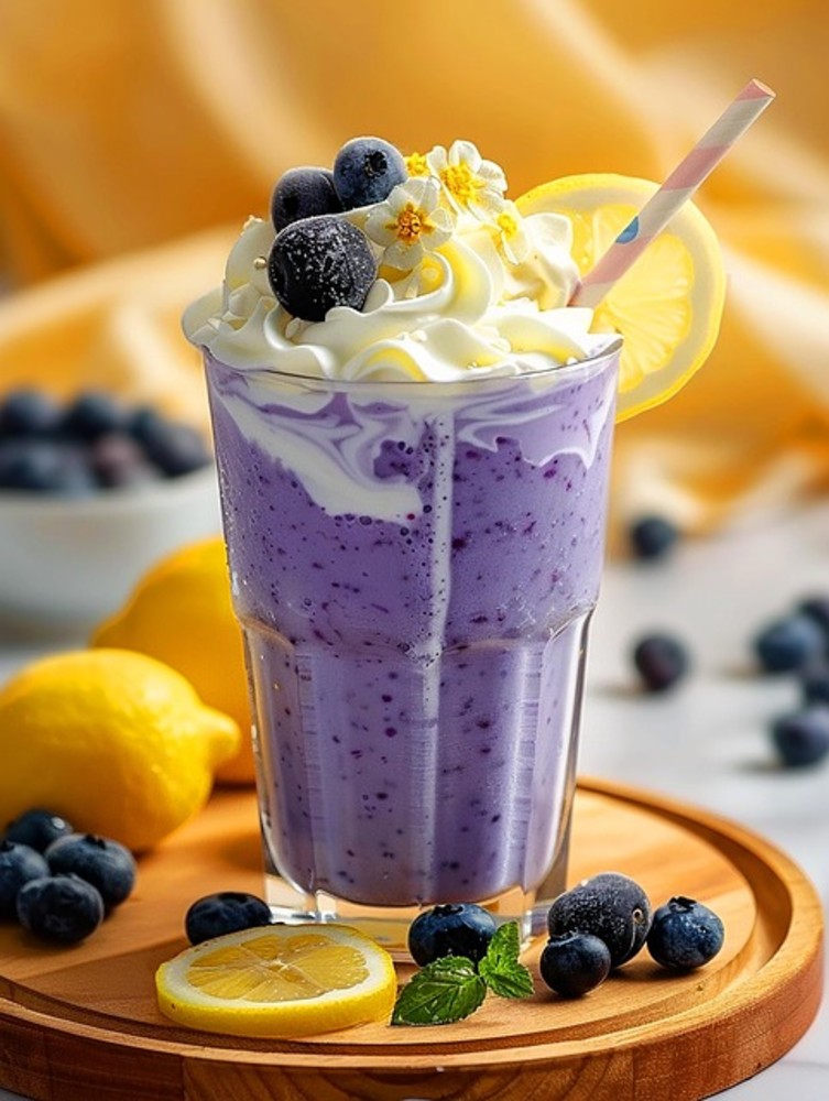 Blueberry milkshake