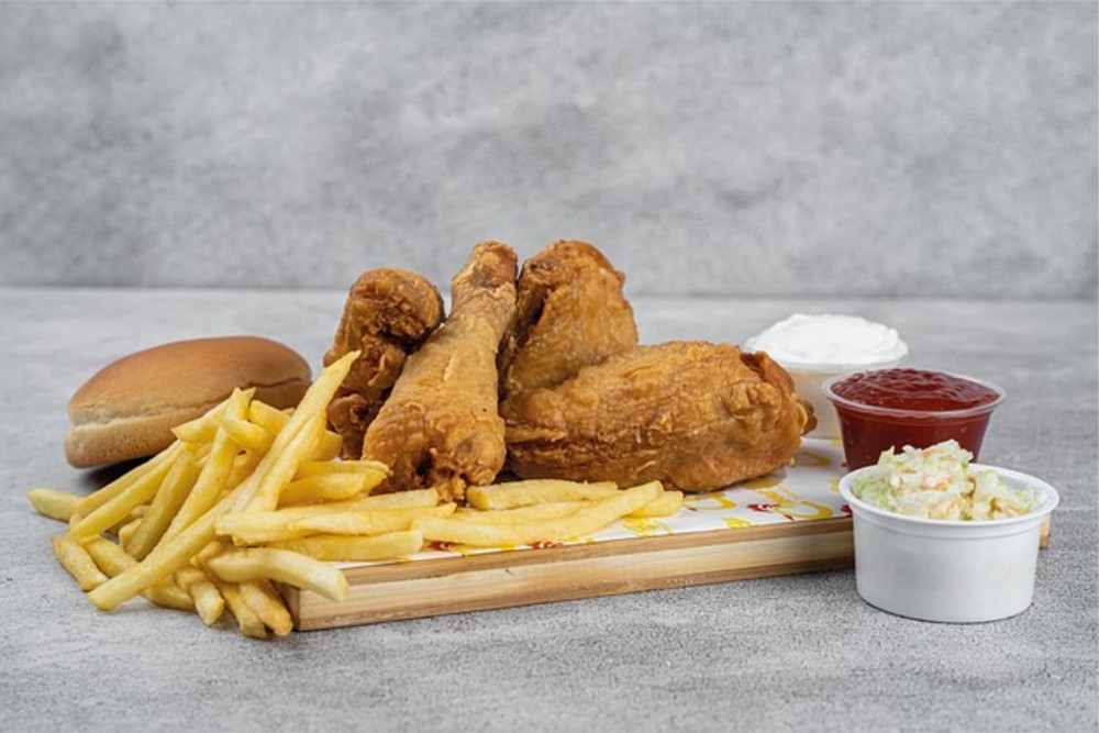 3 Piece Fried Chicken and Chips