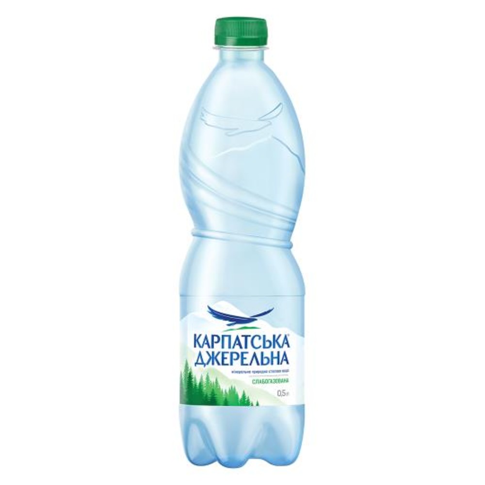 Карпатська джерельна 0,5 слабогазована 