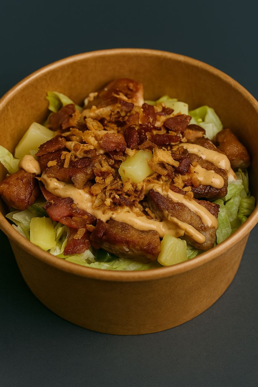 Салат з свининою